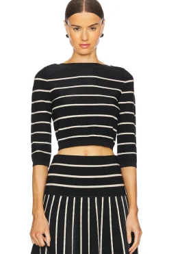 Women Zimmermann Matching Sets>Crush Stripe Cropped Top