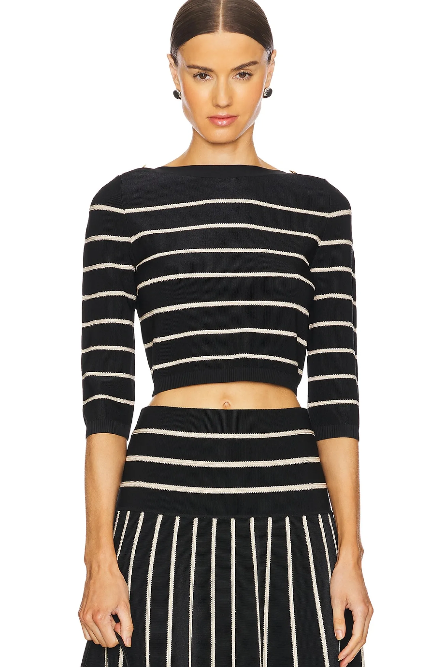 Women Zimmermann Matching Sets>Crush Stripe Cropped Top