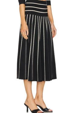 Women Zimmermann Matching Sets>Crush Stripe Midi Skirt