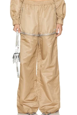 Women AREA Matching Sets>Crystal Slit Track Pant