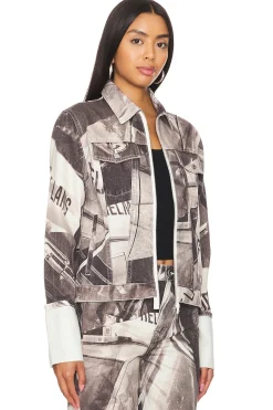 Women Helmut Lang Jackets & Coats>Cuff Zip Trucker Jacket