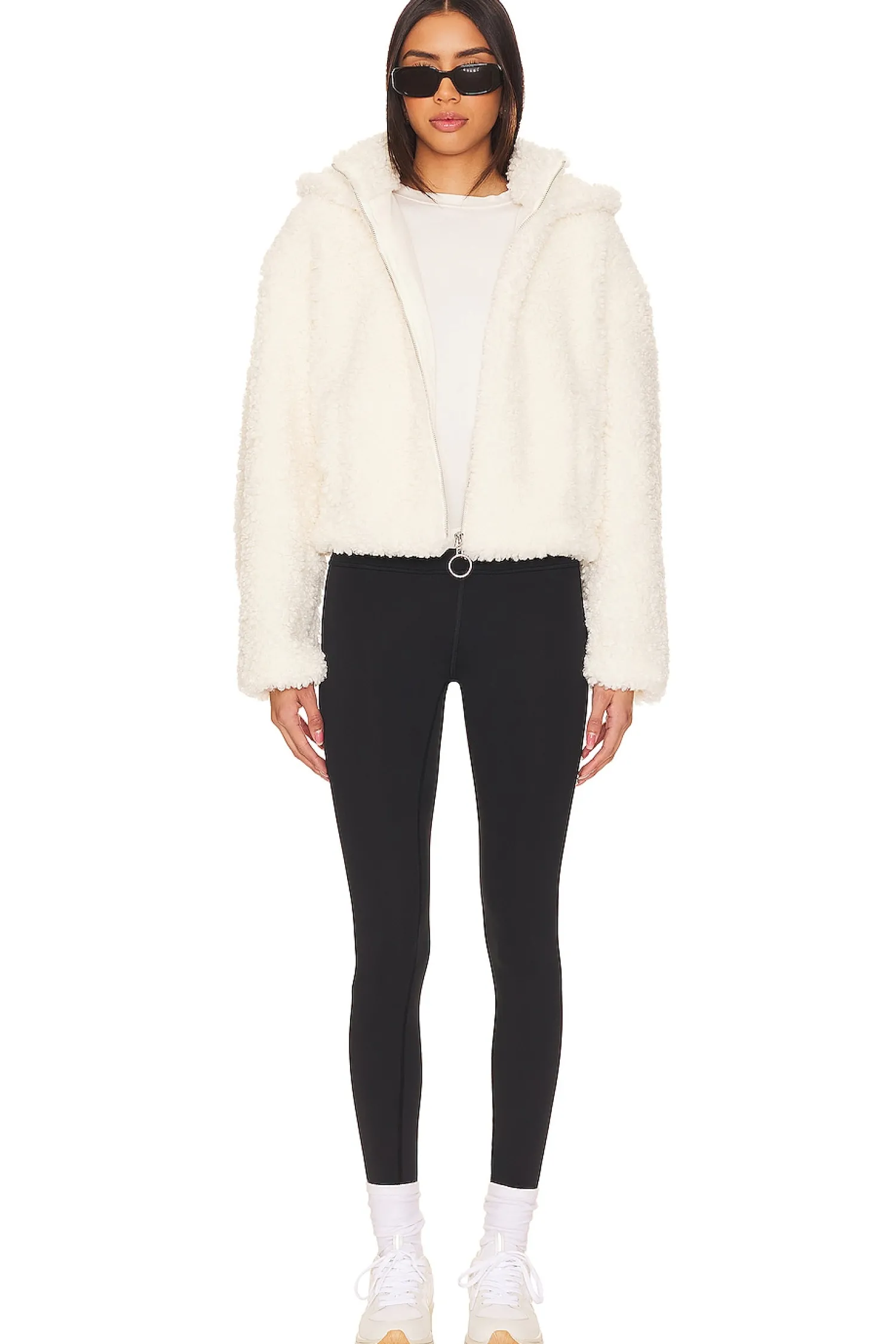 Women WeWoreWhat Jackets & Coats>Curly Sherpa Jacket