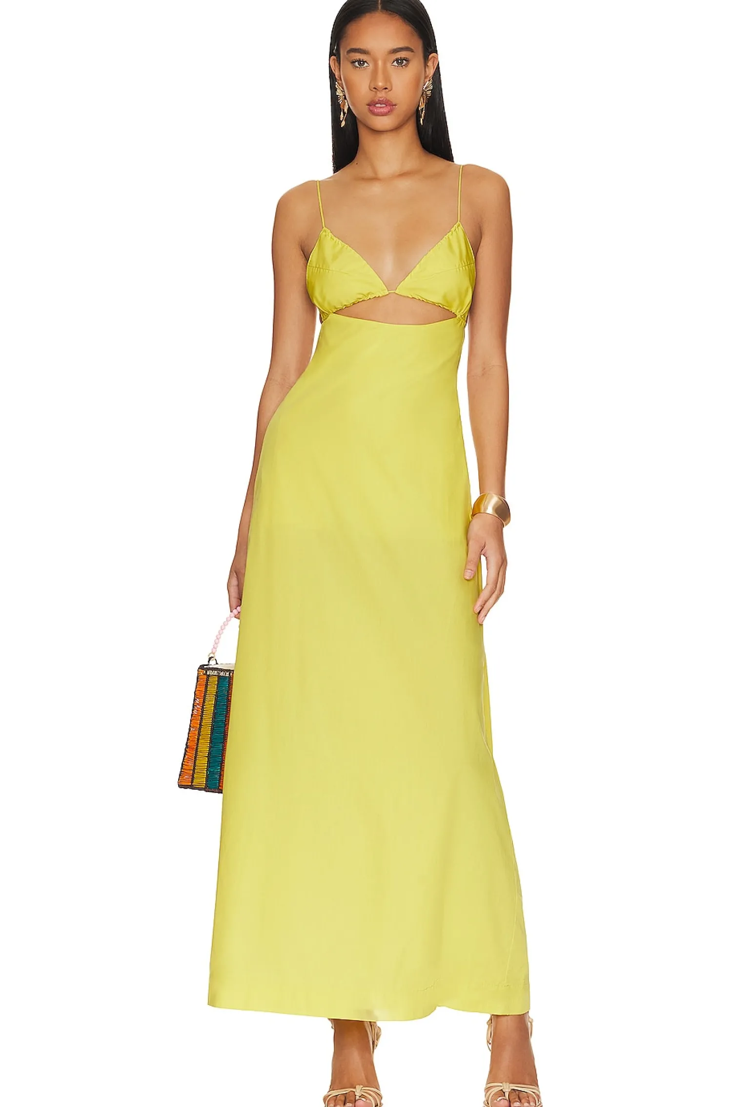 Women SWF Dresses>Cut Out A Line Maxi Dress