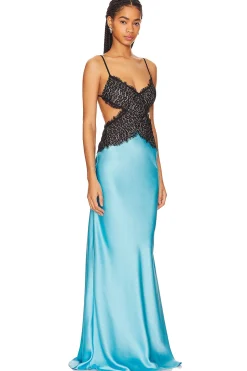 Women RASARIO Dresses>Cut Out Gown