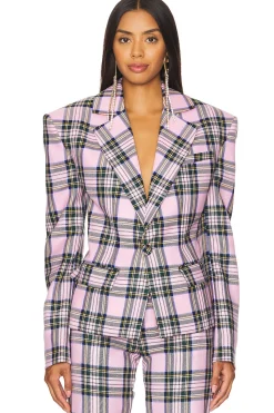 Women AREA Jackets & Coats>Cutout Blazer