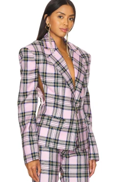 Women AREA Jackets & Coats>Cutout Blazer