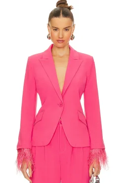Women Central Park West Jackets & Coats>Daisy Marabau Cuff Jacket