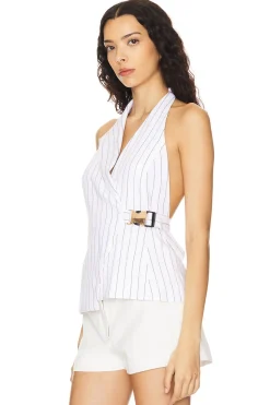 Women NICHOLAS Jackets & Coats>Dakotah Asymmetric Halter Neck Vest