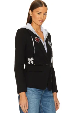 Women Central Park West Jackets & Coats>Dallas Patch Ponte Dickie Blazer