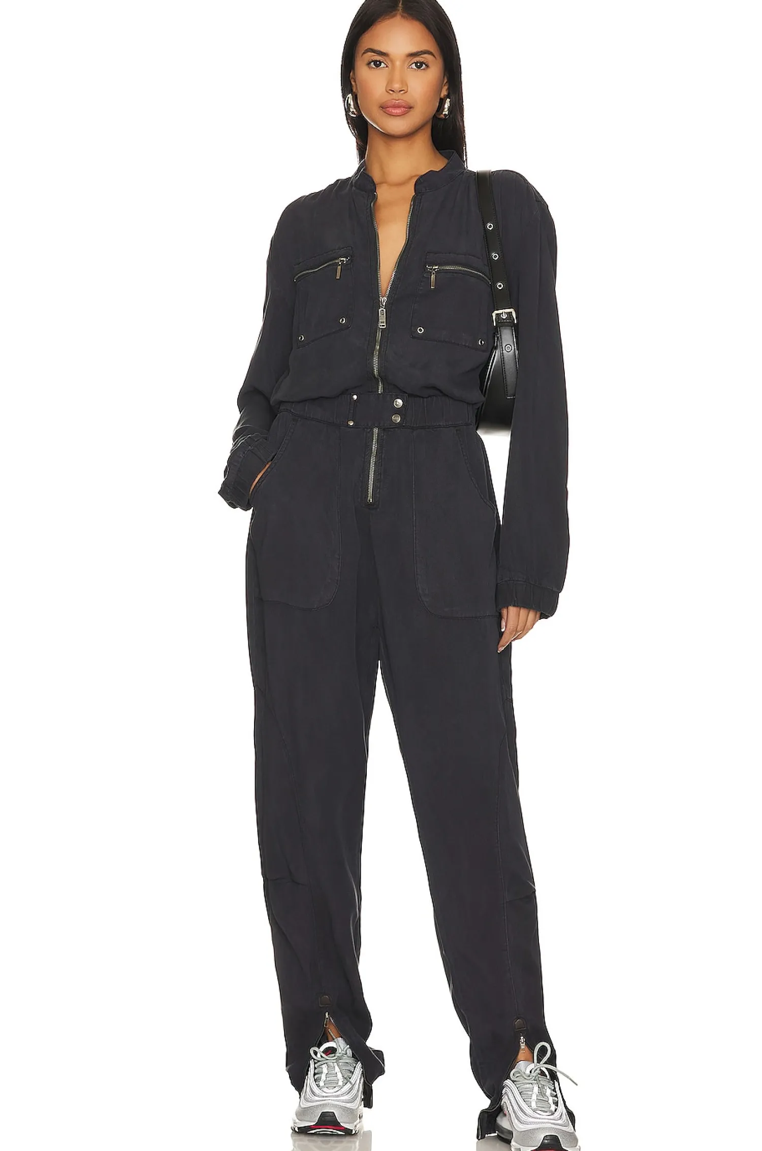 Women One Teaspoon Jumpsuits>Dark Romance Zipped Up Jumpsuit