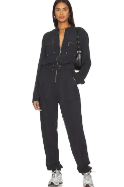 Women One Teaspoon Jumpsuits>Dark Romance Zipped Up Jumpsuit