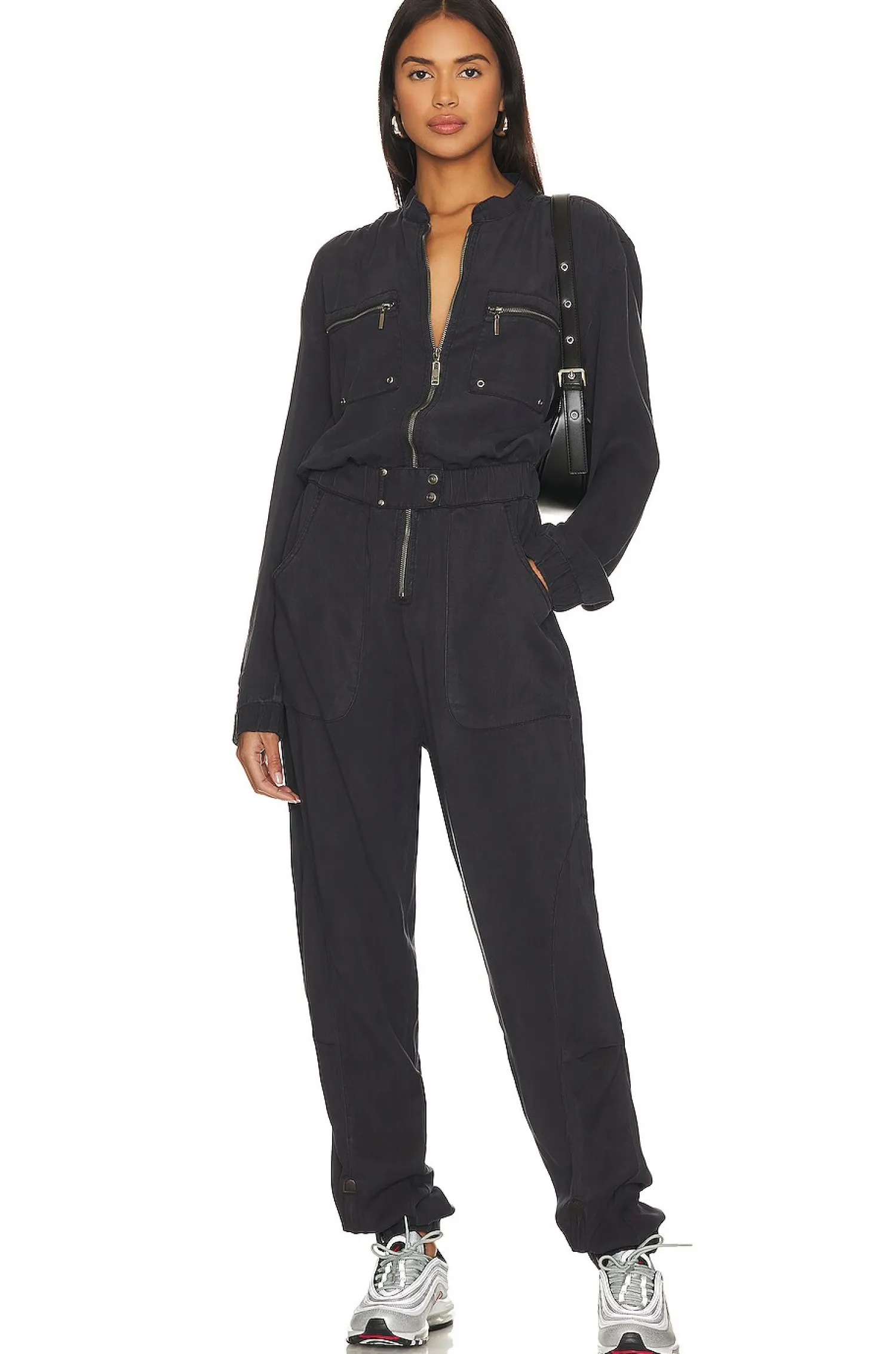 Women One Teaspoon Jumpsuits>Dark Romance Zipped Up Jumpsuit
