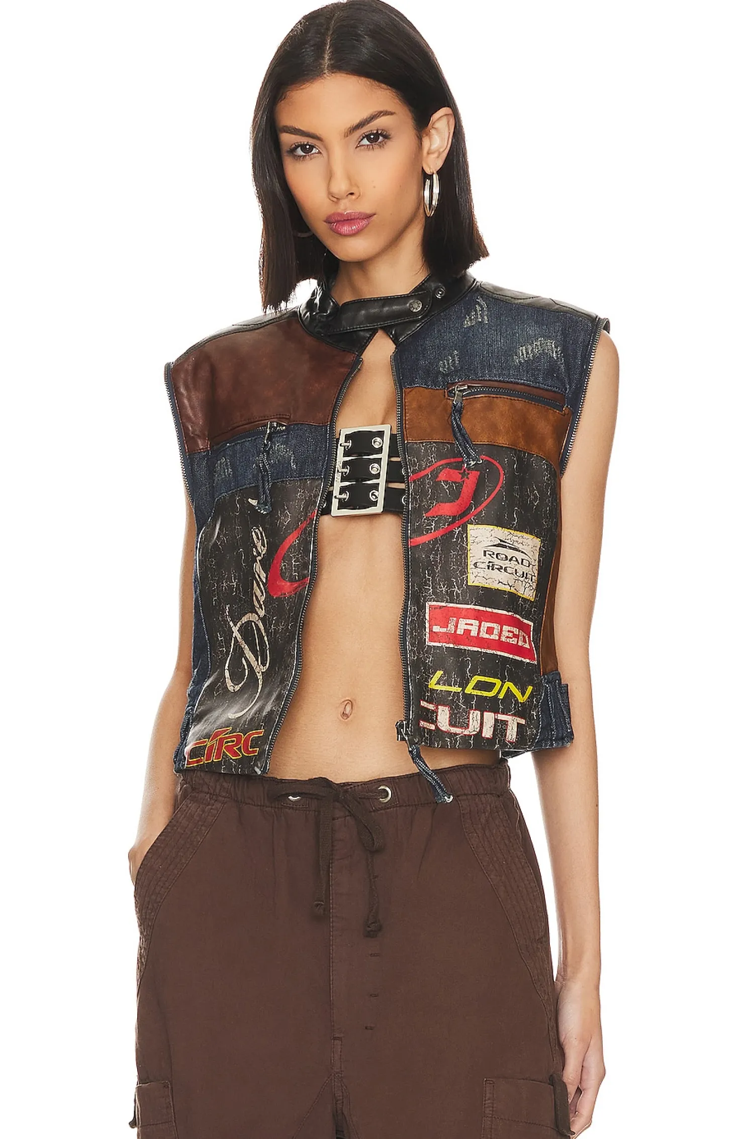 Women Jaded London Jackets & Coats>Daytona Zip Off Sleeve Moto Jacket