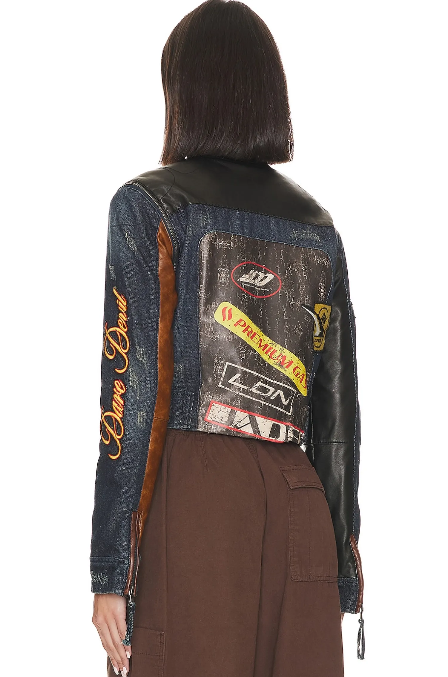 Women Jaded London Jackets & Coats>Daytona Zip Off Sleeve Moto Jacket