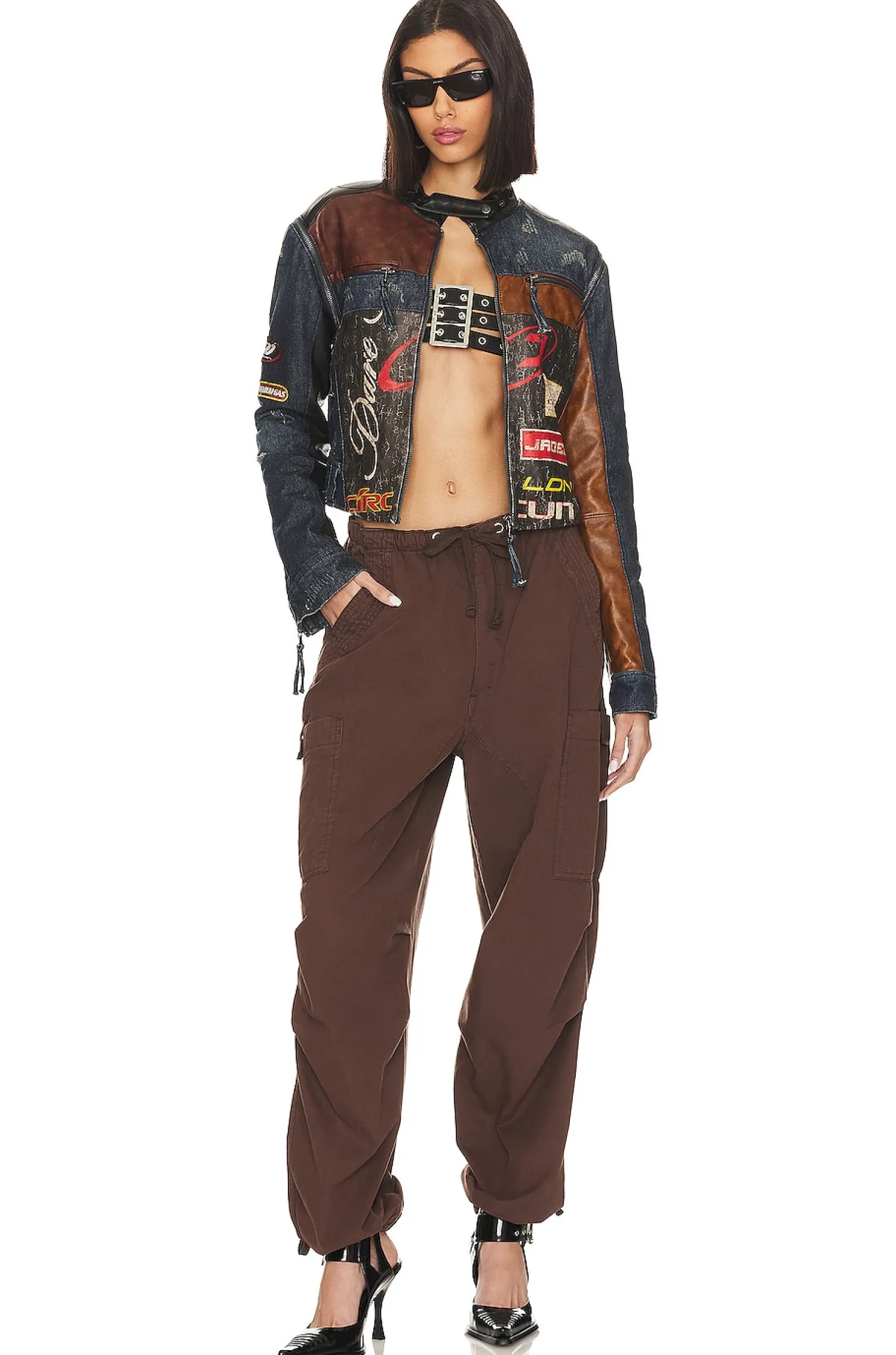 Women Jaded London Jackets & Coats>Daytona Zip Off Sleeve Moto Jacket