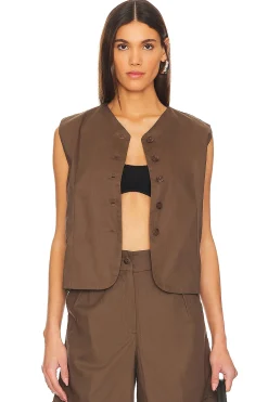 Women FAITHFULL THE BRAND Jackets & Coats>Delfina Vest