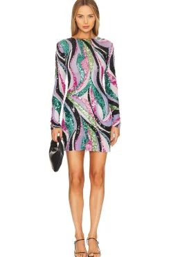 Women PatBO Dresses>Delos Beaded Mini Dress