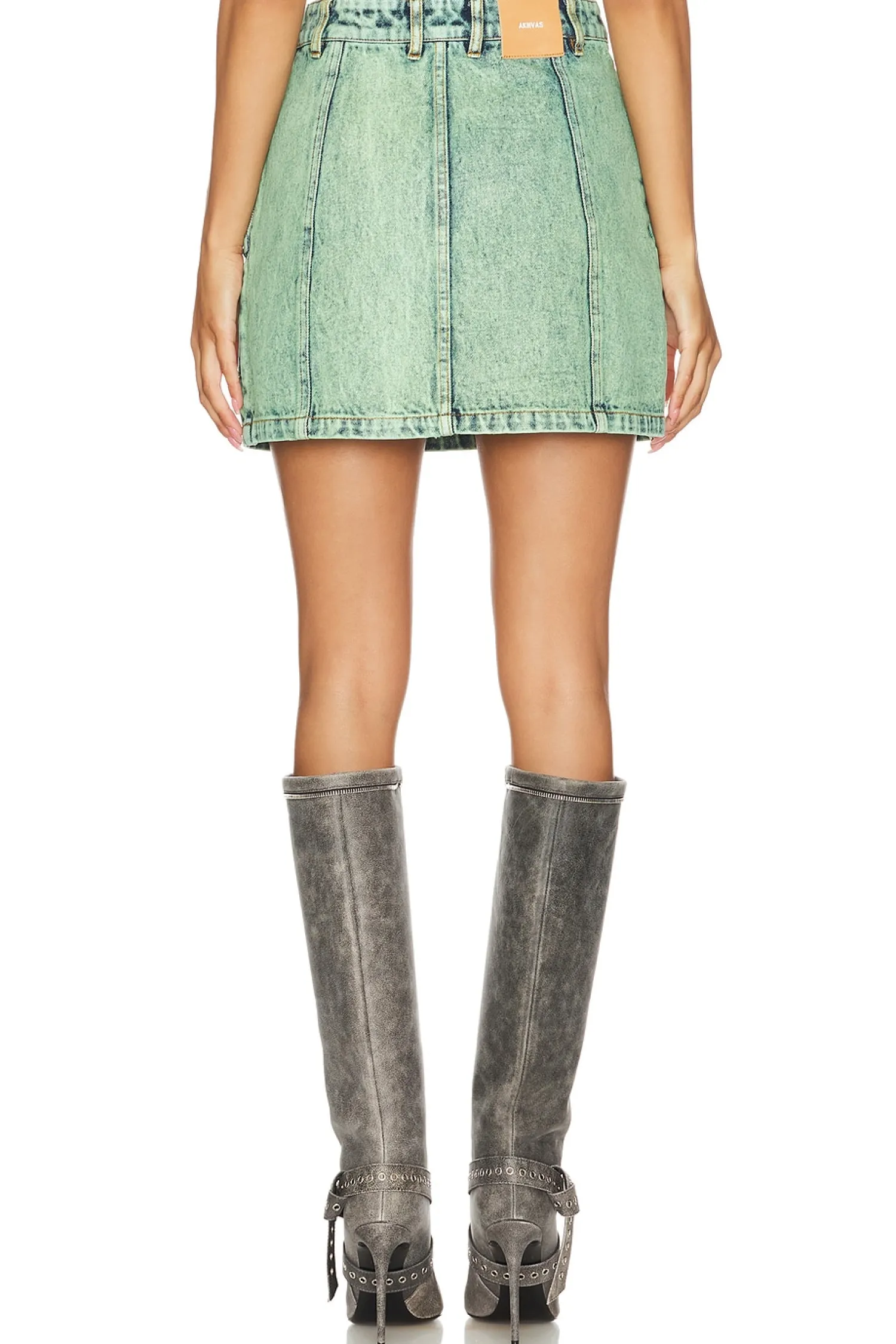 Women AKNVAS Matching Sets>Denim Cherry Skirt