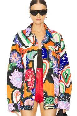 Women AREA Jackets & Coats>Denim Jacket