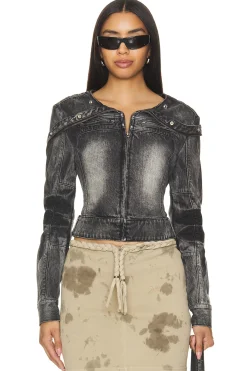 Women MARRKNULL Jackets & Coats>Denim Jacket