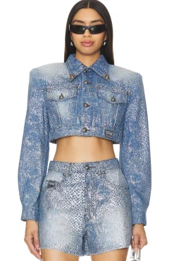 Women Versace Jeans Couture Jackets & Coats>Denim Jacket