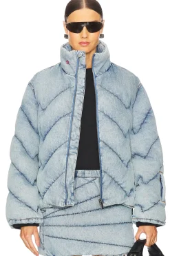 Women Perfect Moment Matching Sets|Jackets & Coats>Denim Puffer Jacket