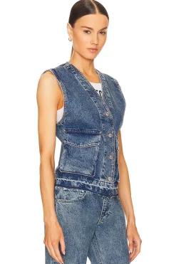 Women Moschino Jeans Jackets & Coats>Denim Waistcoat