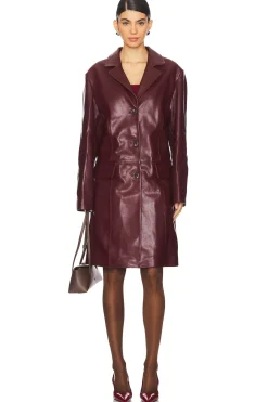 Women SIEDRES Jackets & Coats>Dina Leather Blazer