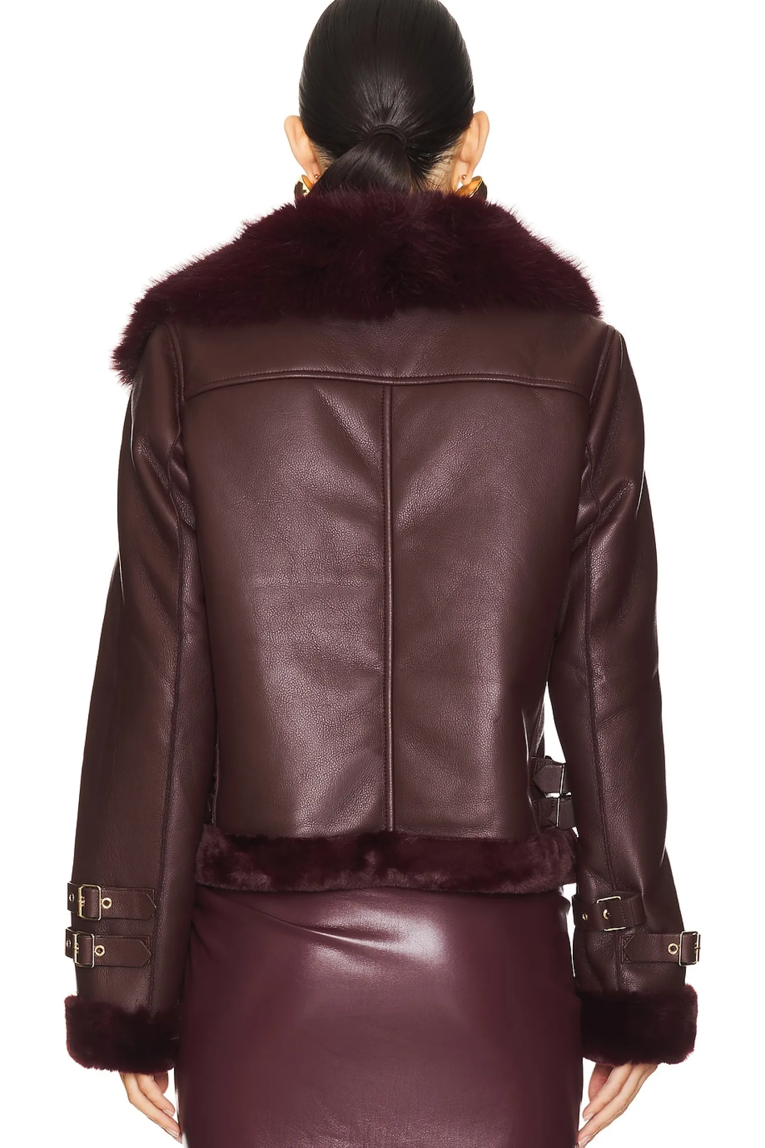 Women Generation Love Jackets & Coats>Dion Faux Fur Moto Jacket
