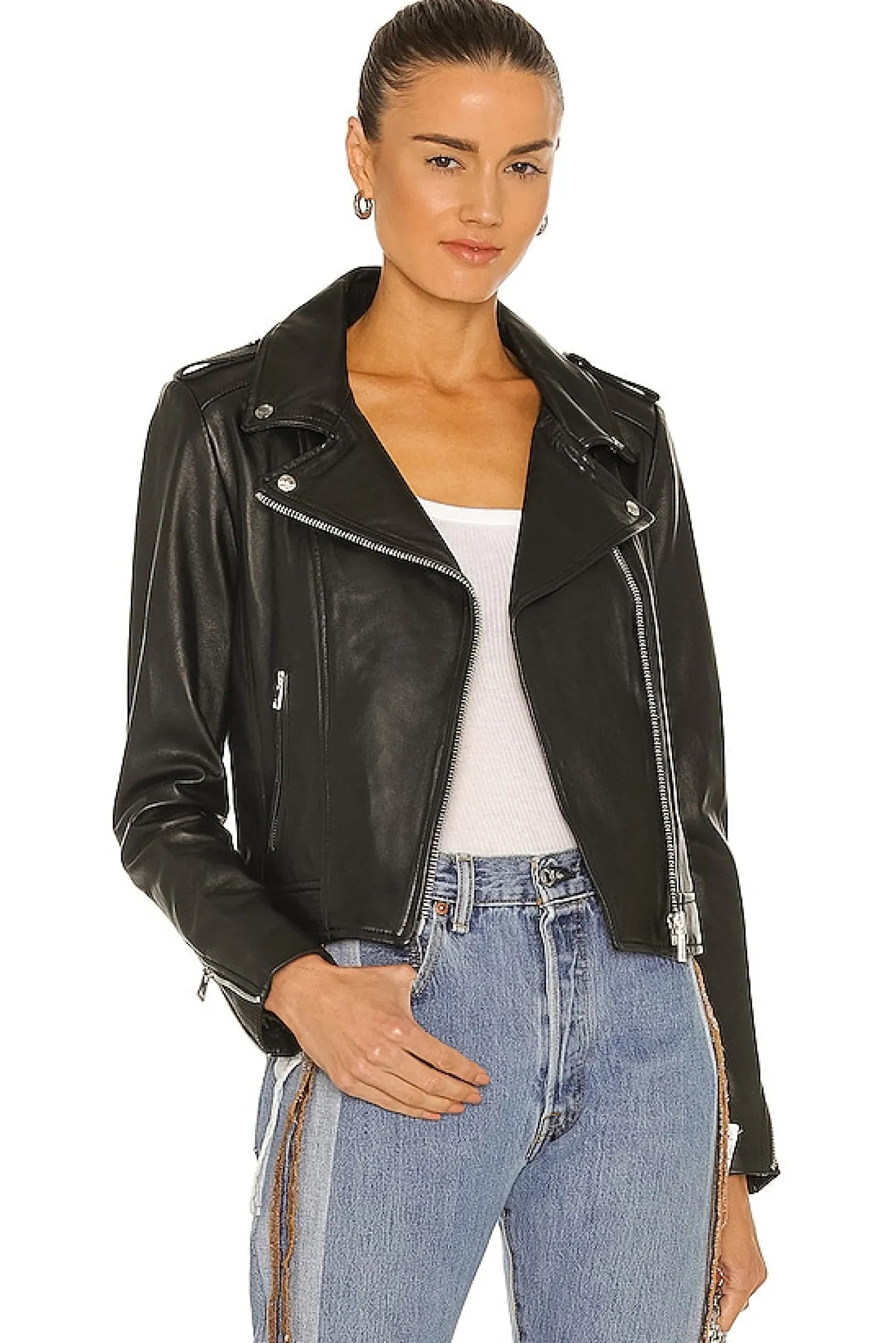 Women LAMARQUE Jackets & Coats>Donna Leather Jacket