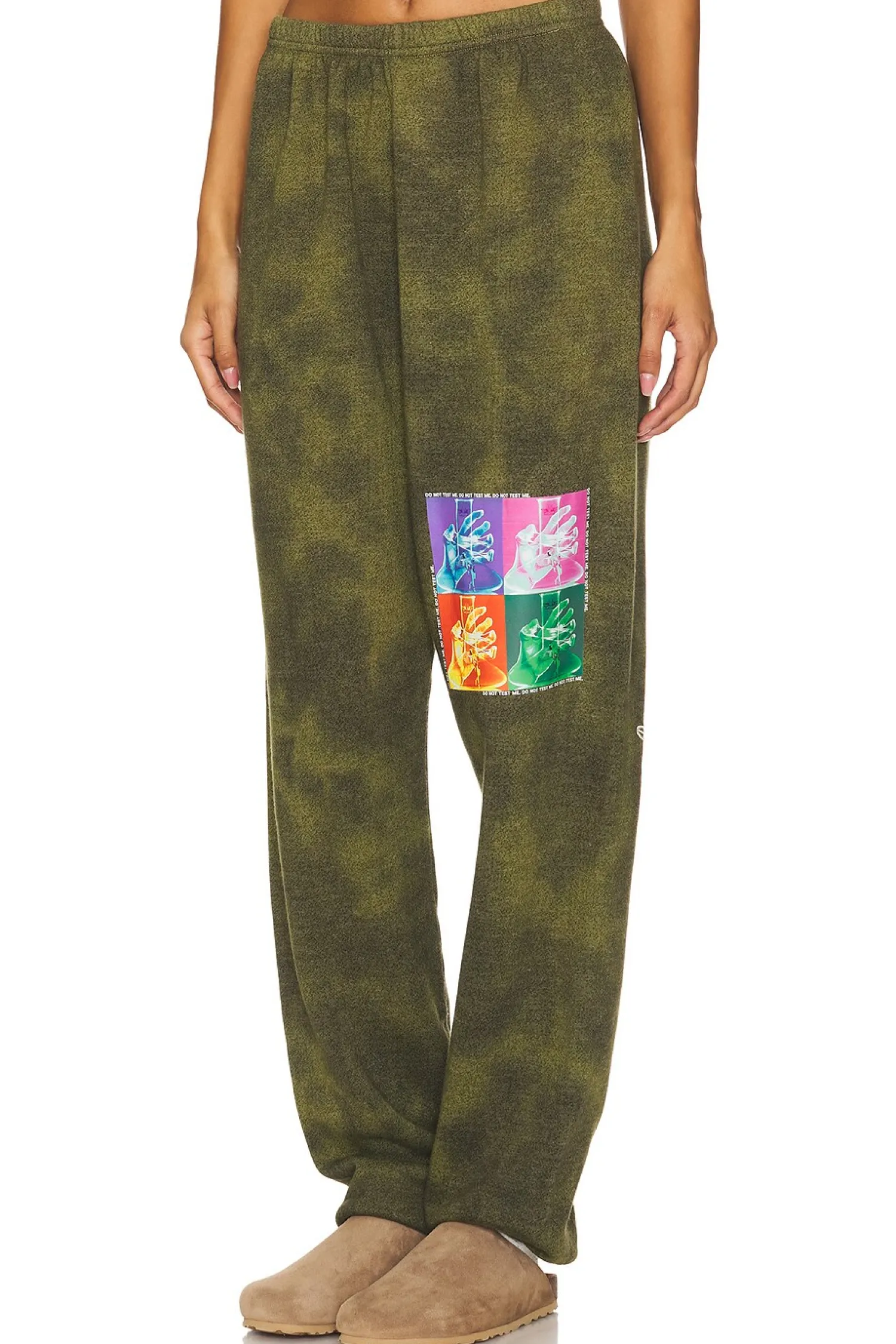 Women Boys Lie Pants|Loungewear>Don't Test Me Terry Natural Kimmy Sweatpants