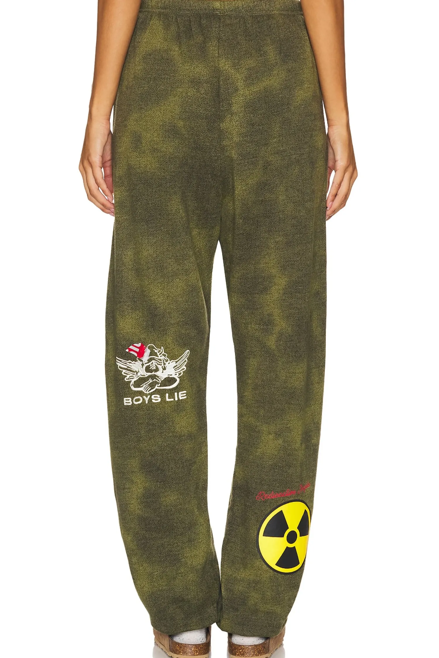 Women Boys Lie Pants|Loungewear>Don't Test Me Terry Natural Kimmy Sweatpants