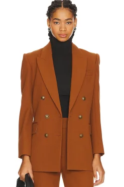 Women FRAME Jackets & Coats>Double Breasted Slim Blazer