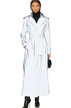Women Norma Kamali Jackets & Coats>Double Breasted Trench To Ankle