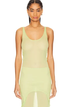 Women GRLFRND Matching Sets>Double Mesh Tank
