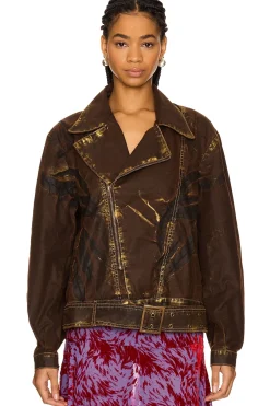 Women Masha Popova Jackets & Coats>Double Rider Oversized Jacket