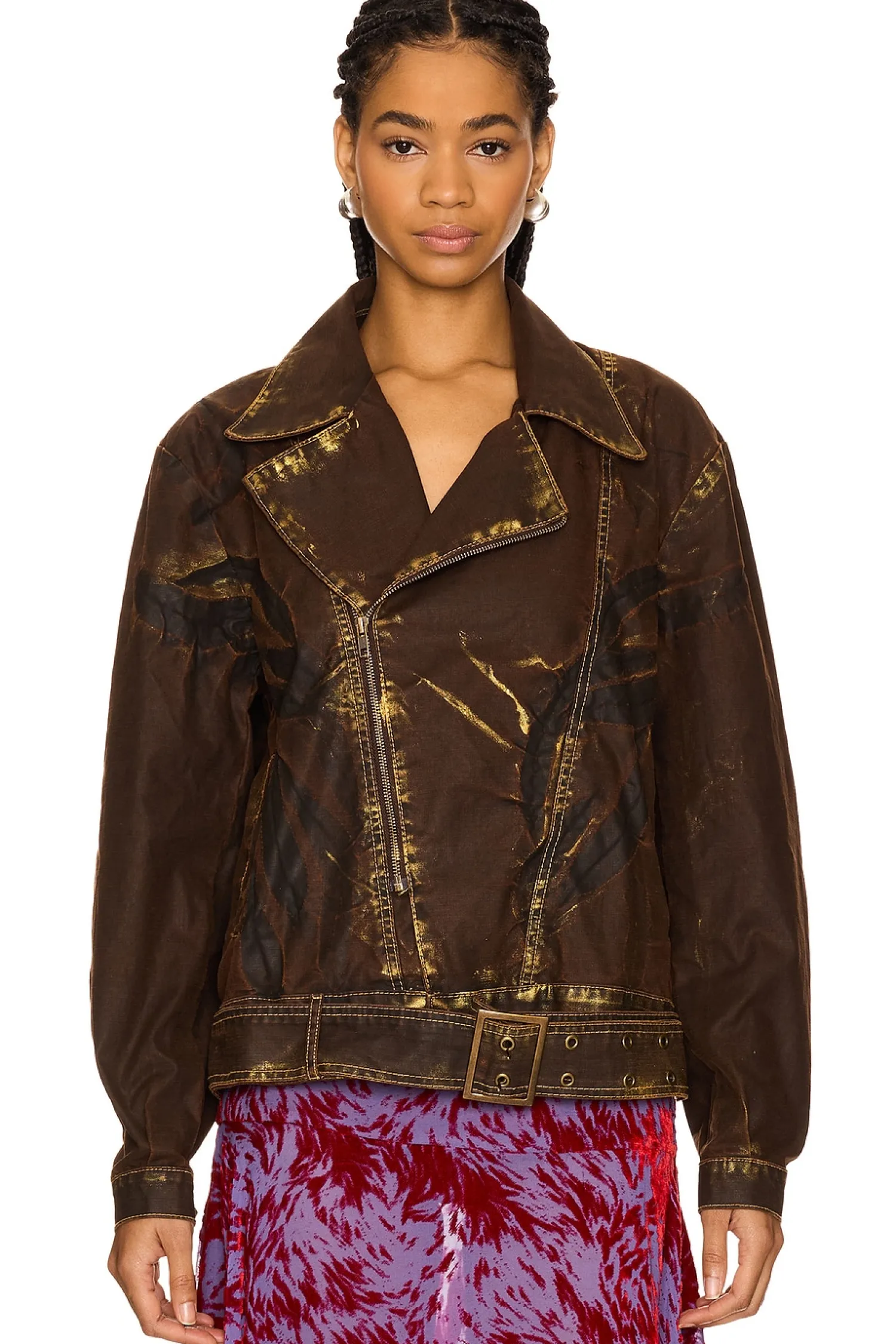 Women Masha Popova Jackets & Coats>Double Rider Oversized Jacket