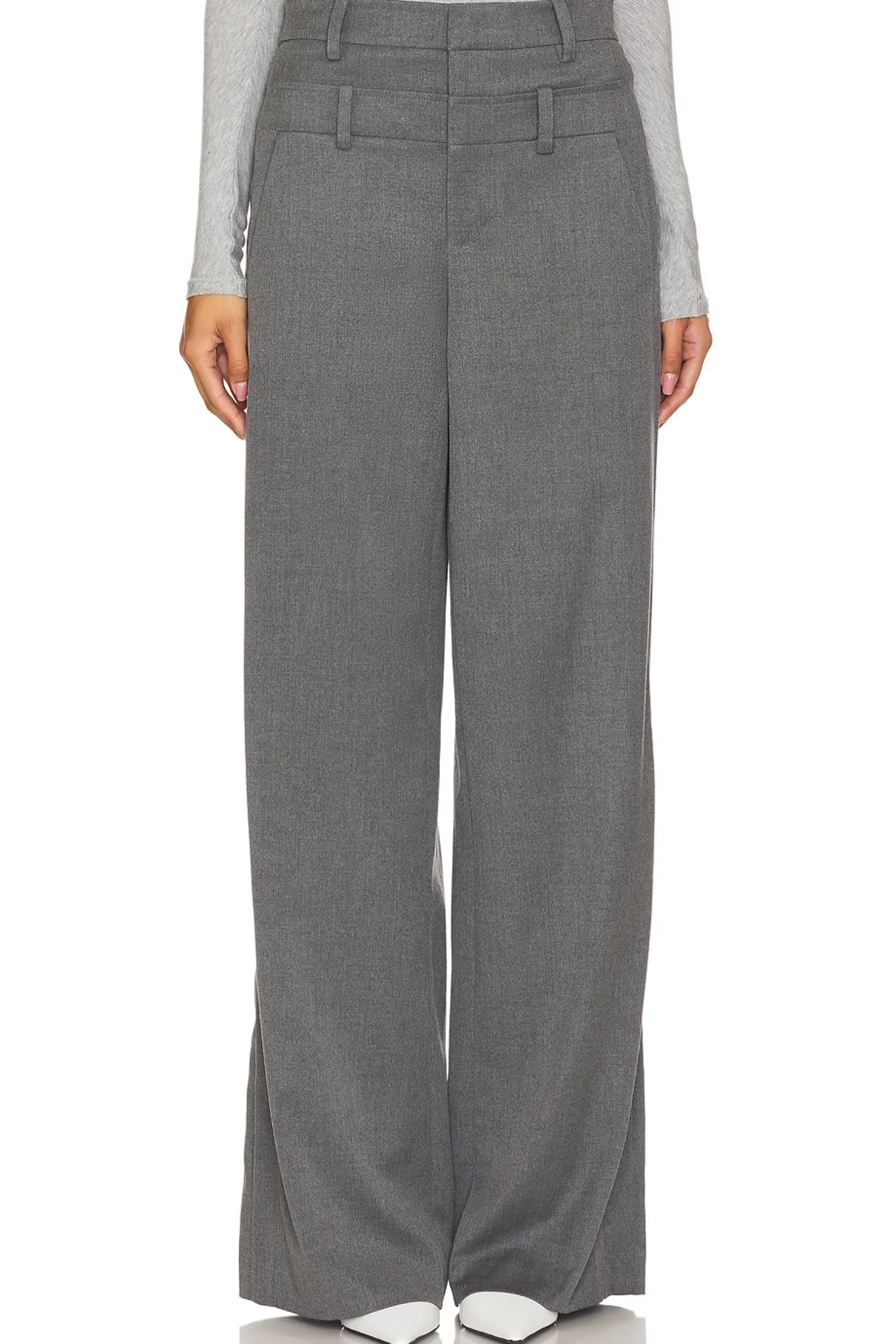 Women Alice + Olivia Pants>Double Waist Trouser