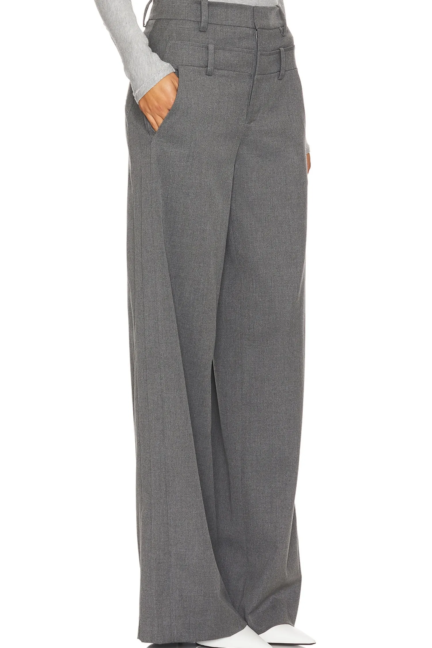 Women Alice + Olivia Pants>Double Waist Trouser