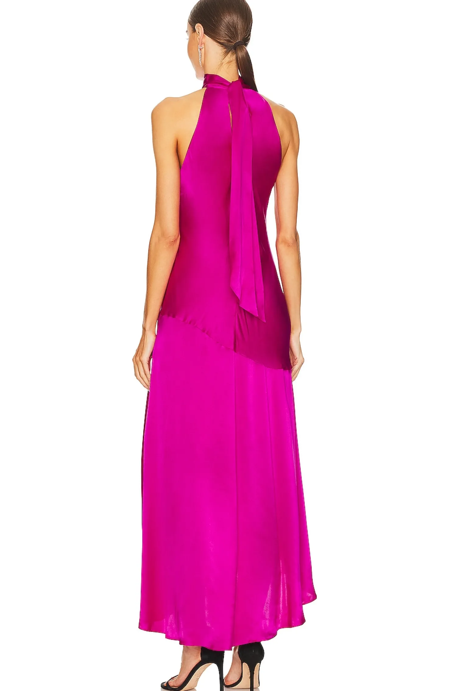 Women FRAME Dresses>Draped Halter Dress