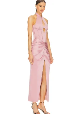 Women RASARIO Dresses>Draped Midi Dress