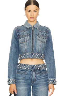 Women GRLFRND Jackets & Coats>Drea Fitted Western Jacket