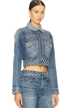 Women GRLFRND Jackets & Coats>Drea Fitted Western Jacket