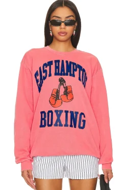 Women firstport Loungewear>East Hampton NY Boxing Crewneck Sweatshirt