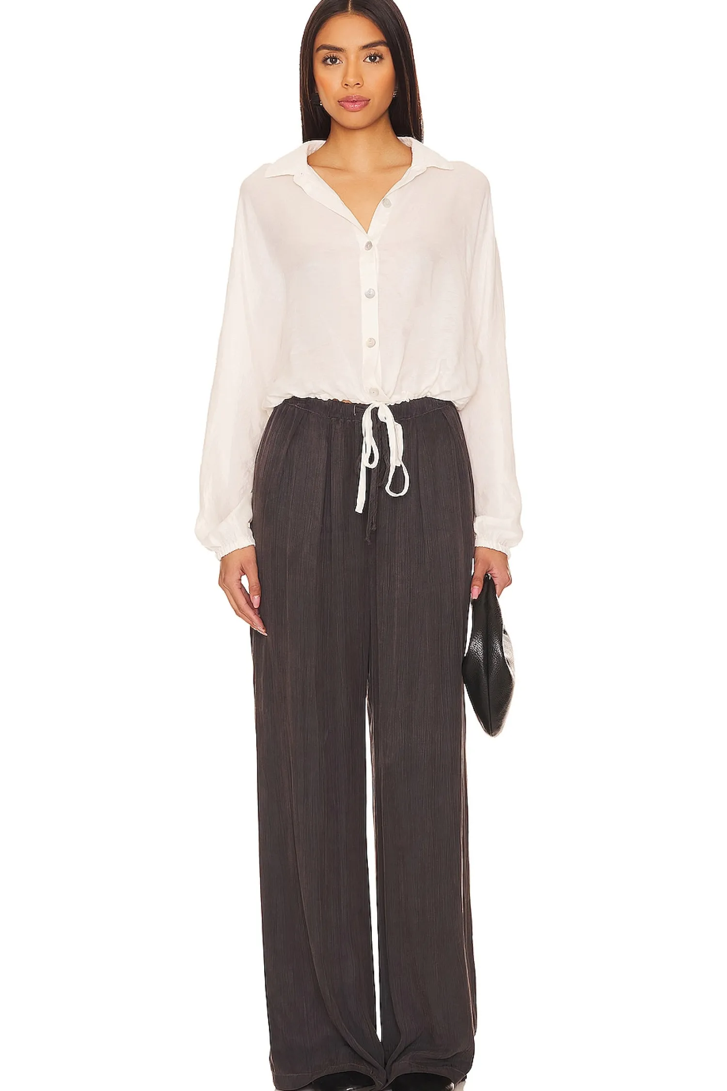 Women Bella Dahl Pants|Loungewear>Easy Pleated Wide Leg Pant