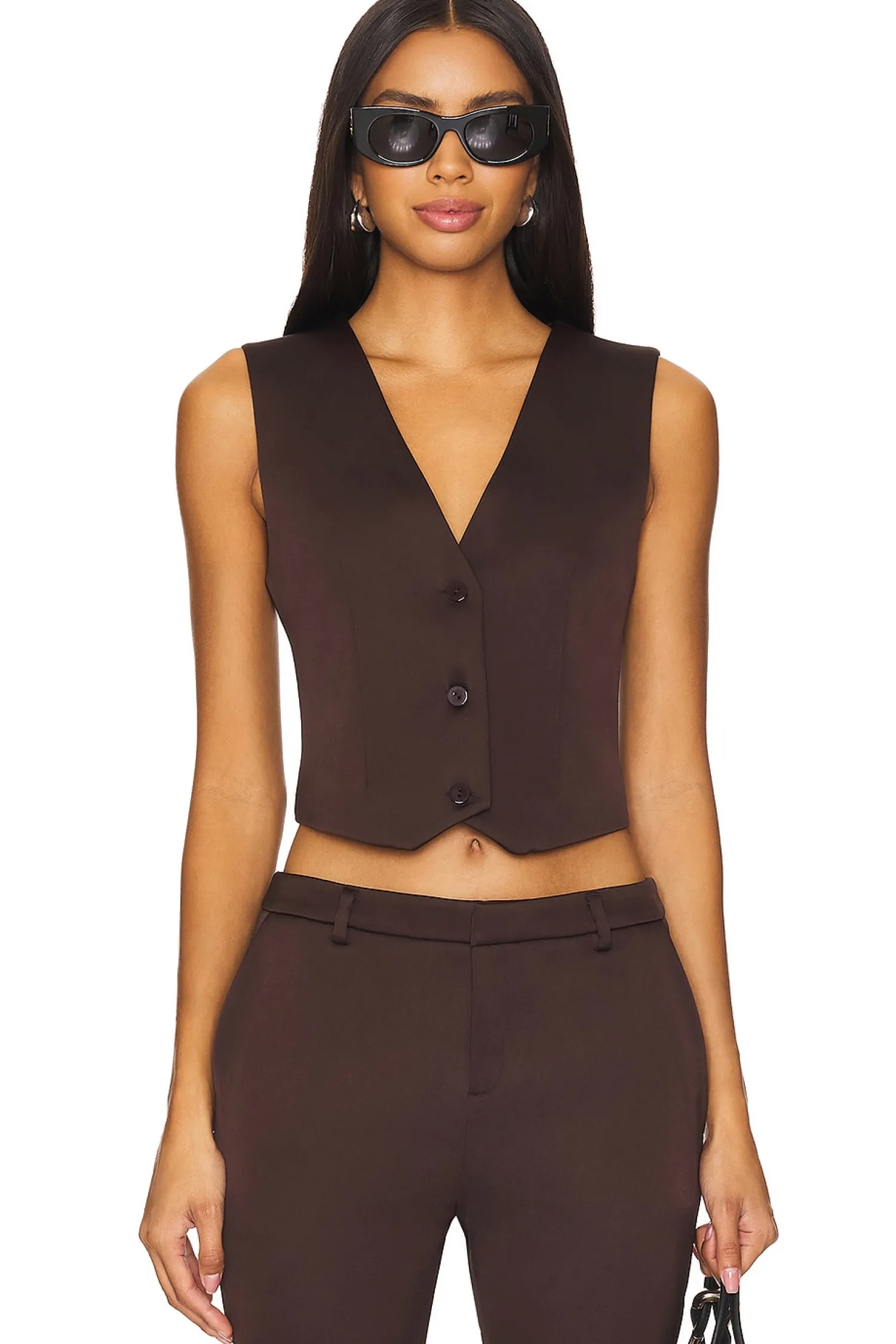 Women SER.O.YA Jackets & Coats>Edwina Havey Satin Vest