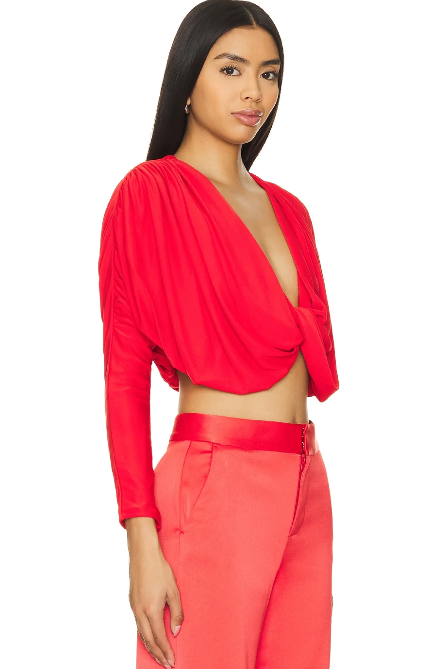 Women Alice + Olivia Matching Sets>Elda Cropped Top