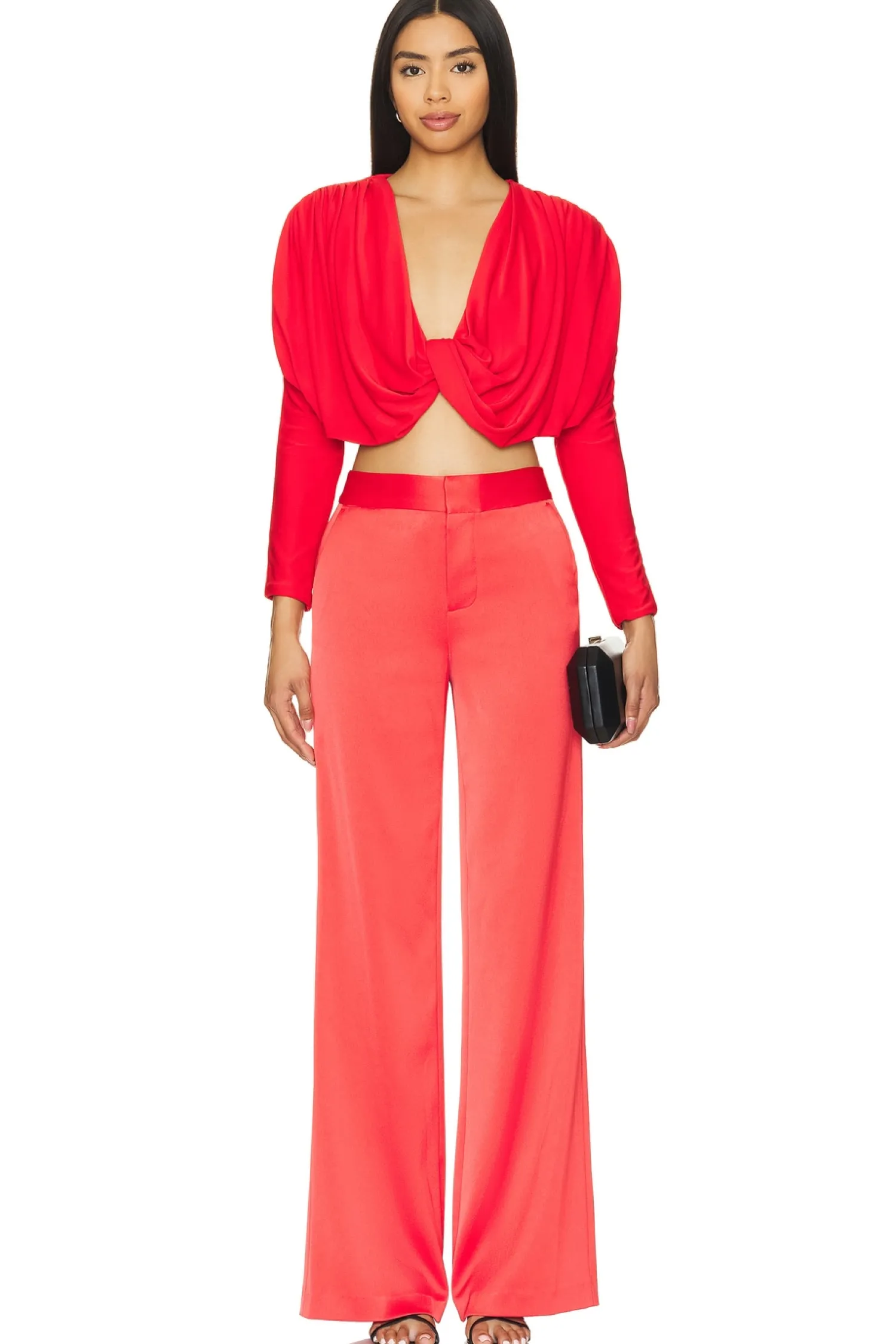 Women Alice + Olivia Matching Sets>Elda Cropped Top