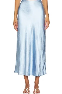 Women MILLY Matching Sets>Ella Hammered Satin Skirt
