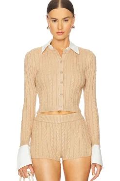 Women SER.O.YA Matching Sets>Eloise Cable Knit Cardigan